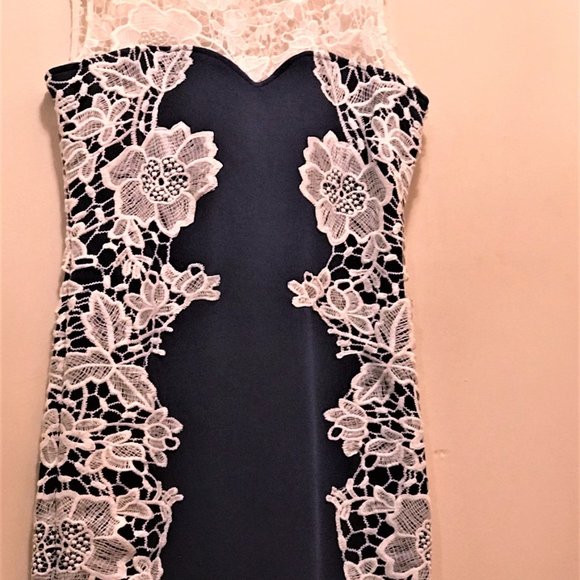 Navy Blue and White Lace Dress from Venus NWT VENUS - Picture 6 of 6